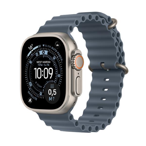 APPLE WATCH ULTRA 3 GPS + CELLULAR 5G CASSA 49mm IN TITANIO CON CINTURINO OCEAN BLU